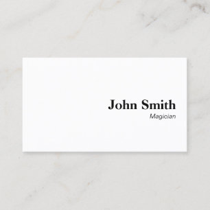 Carte de visite simple minimaliste simple