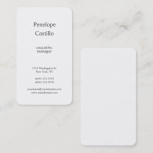 Carte De Visite Simple minimaliste simple et professionnel