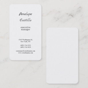 Carte De Visite Simple minimaliste simple et professionnel