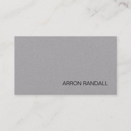 Carte De Visite Simple MOdern Professional Gris gris