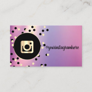 Carte De Visite Simple moderne, Dots Instagram médias sociaux
