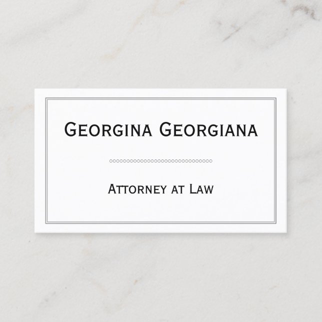 Carte De Visite Simple, moderne et élégant avec séparateur de (Devant)