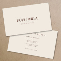 Simple moderne minimaliste Beige Professionnel