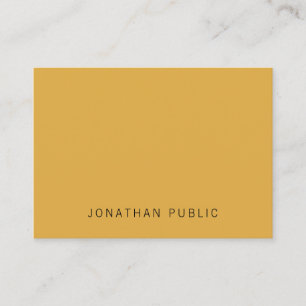 Carte De Visite Simple moderne Modèle moderne tendance Jaune Brown