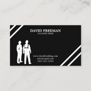 Carte De Visite Simple moderne Noir et blanc responsable de la con