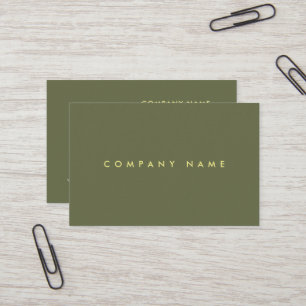 Carte De Visite Simple moderne professionnel Premium épais luxe
