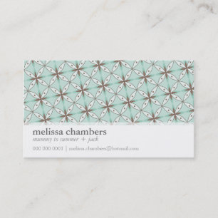 CARTE DE VISITE simple motif funky