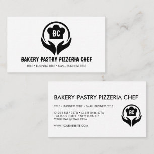 Carte De Visite Simple Pâtissier Boulangerie Pizzeria Cuisinier