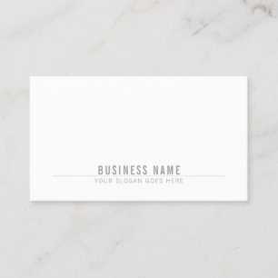 Carte De Visite Simple Plain Moderne Professionnel Élégant Chic