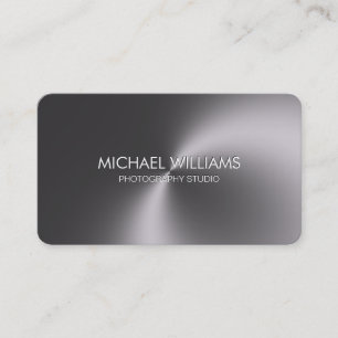 Carte De Visite Simple profession professionnelle élégante métal