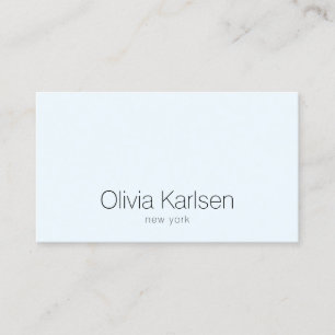 Carte De Visite Simple professionnel clair bleu moderne