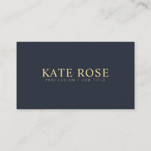 Carte De Visite Simple professionnel marine bleu moderne