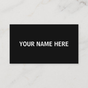 CARTE DE VISITE SIMPLE SCRIPT BLANC BLANC MINIMAL ÉCRIT À LA MAI