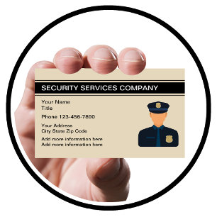 Carte de visite simple Security Guard
