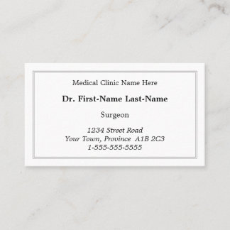 Carte de visite simple, simple et simple