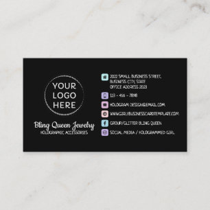 Carte De Visite Simple Social Media Script Générique