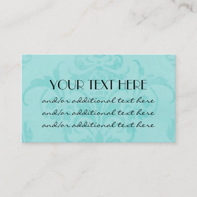 Carte De Visite Simplement bleu (Devant)