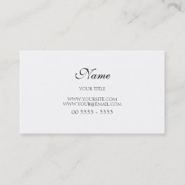 Carte De Visite Simples e Elegante