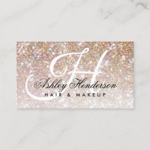 Carte De Visite Simples et élégants cheveux de champagne