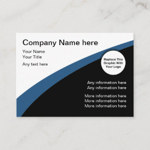 Carte De Visite Simples modernes ajoutent votre logo