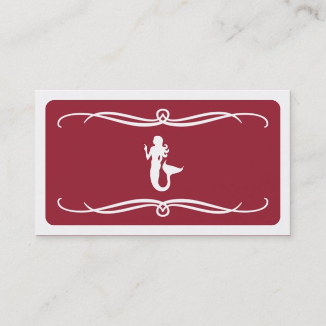 Carte De Visite sirène mod (personnalisable en couleur) (Devant)