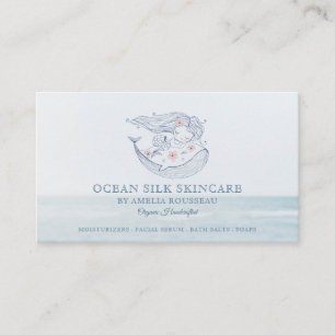 Carte De Visite Sirène Océan artisanal Soins de la peau biologique