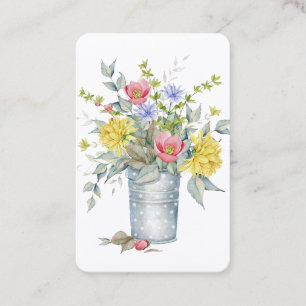 Carte De Visite Site Mariage de Boquet Floral Cute RSVP