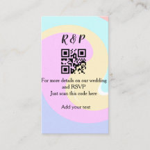 Site web de mariage rsvp q r code ajouter nom text