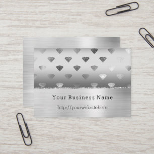 Carte De Visite site web de Silver White Diamonds nom commercial