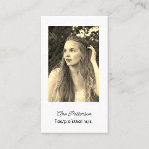Carte De Visite site web QR code email social professionnel modern