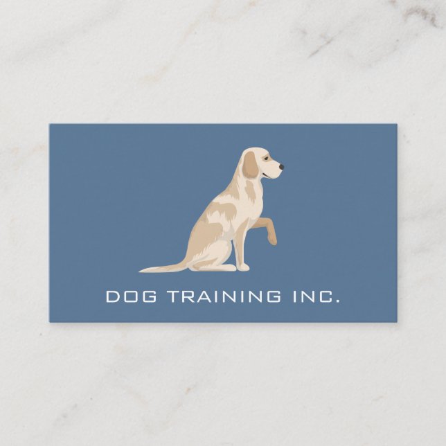 Carte De Visite Sitting et entraînement de chien | Services animau (Devant)