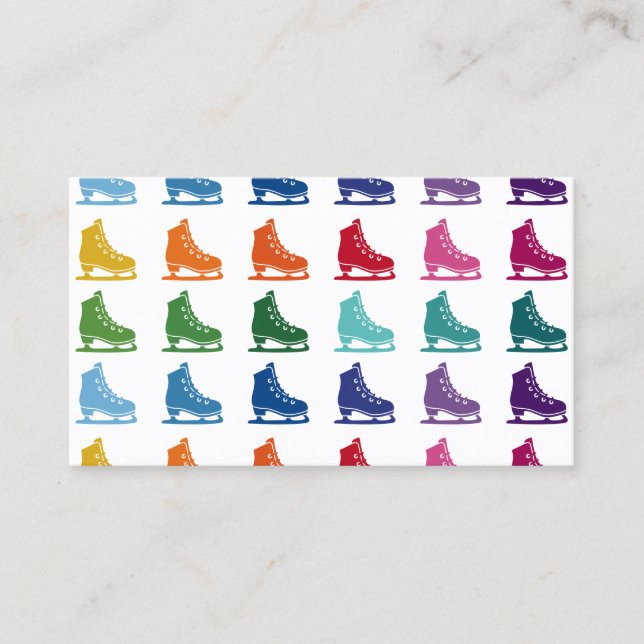 Carte De Visite Skates Colorful Fun Array (Devant)