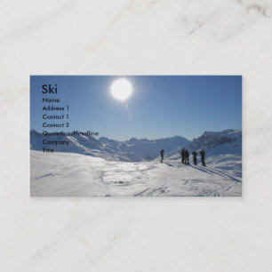 Carte De Visite Ski