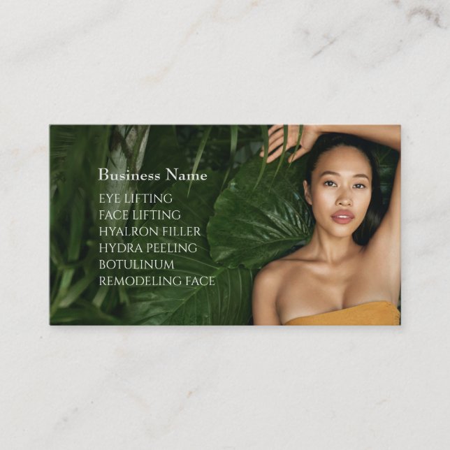 Carte de visite Skincare & Beauty Salon (Devant)