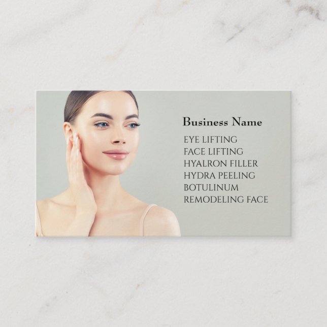 Carte de visite Skincare & Beauty Salon (Devant)