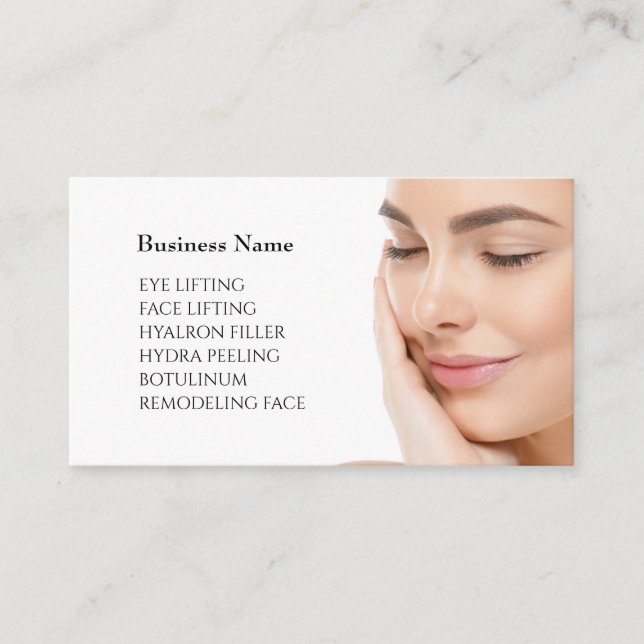Carte de visite Skincare & Beauty Salon (Devant)