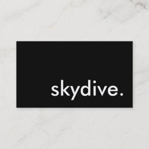 Carte De Visite skydive.