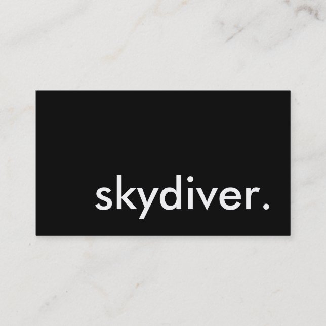 Carte De Visite skydiver (Devant)