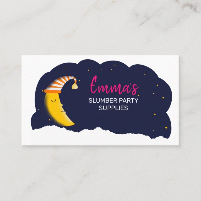 Carte De Visite sleep night nanny moon (Devant)