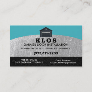 Carte De Visite Slogans de portes de garage