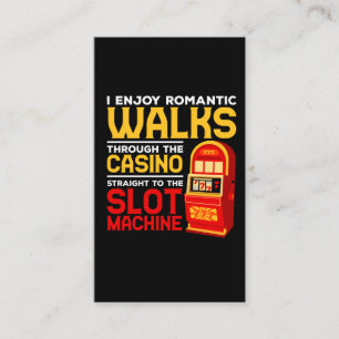 Carte De Visite Slot Machine Player Funny Casino Humour de jeu