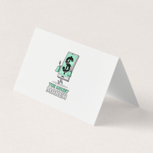 Carte De Visite smartphone avec panneau de facture d'un dollar (Devant)