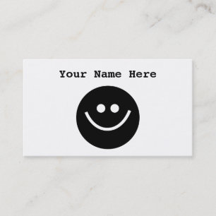 Carte De Visite Smilie noir