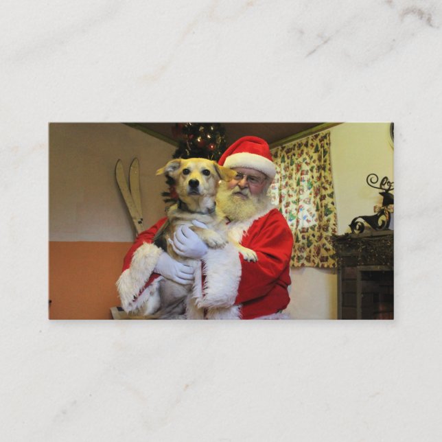 Carte De Visite Smoochie rencontrant Père Noël (Devant)