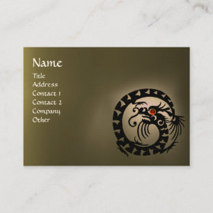 Carte De Visite SNAKE DRAGON AGATE blanc rouge gris noir