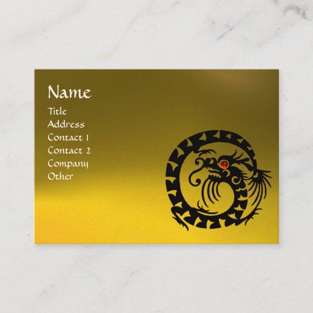 Carte De Visite SNAKE DRAGON TOPAZ violet blanc rouge jaune (Devant)