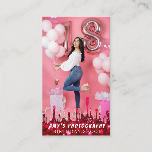 Carte De Visite Snapping Moments spéciaux Anniversaire Photographe (Devant)
