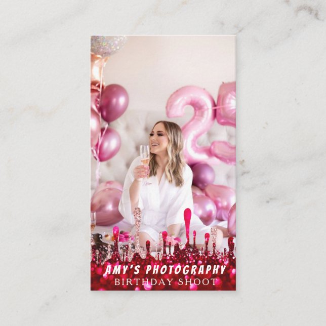 Carte De Visite Snapping Moments spéciaux Anniversaire Photographe (Devant)
