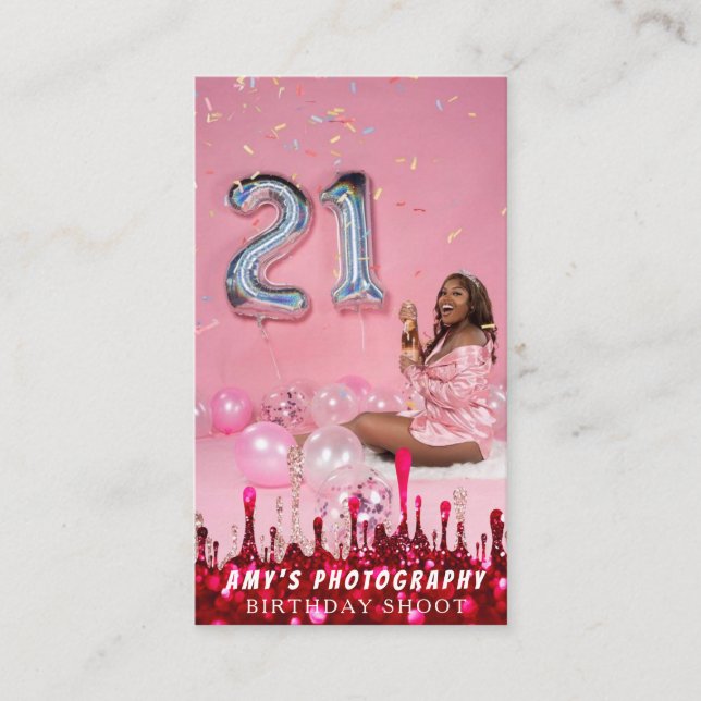 Carte De Visite Snapping Moments spéciaux Anniversaire Photographe (Devant)