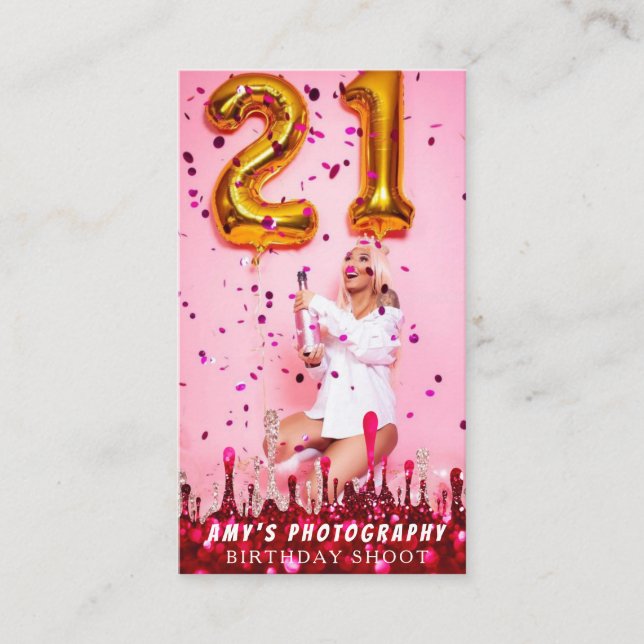 Carte De Visite Snapping Moments spéciaux Anniversaire Photographe (Devant)